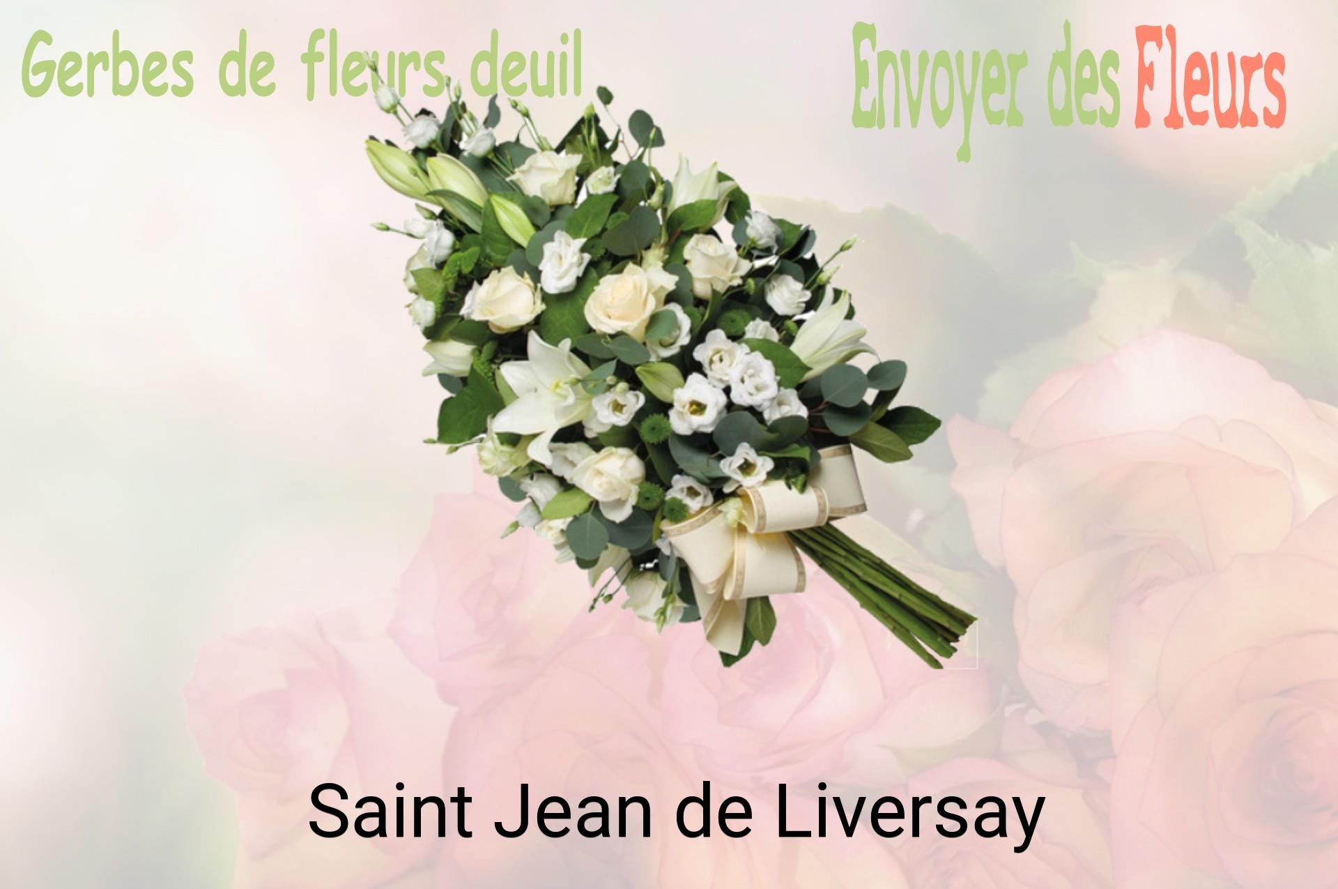 Gerbe de fleurs de deuil livrée à Saint-Jean-de-Liversay